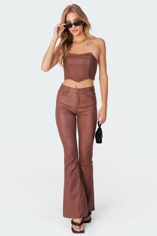 ZIZI™ Faux Leather Flares